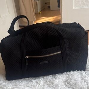 Vera Bradley Black Quilted Duffel Bag